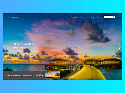 Travel Website Concept Design