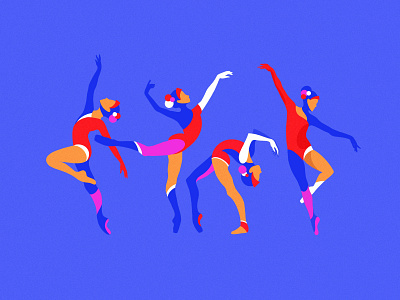 Dance blue dance dribbble graphicdesign illustraion ipadproart procreate