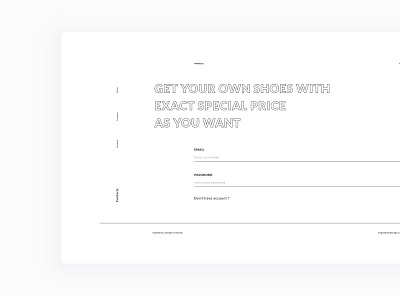 Minimalist Login Page app minimalis typography ui ux web zen design