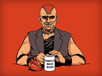 Temple's Best Boss indiana jones lol mola ram red the office vector villain