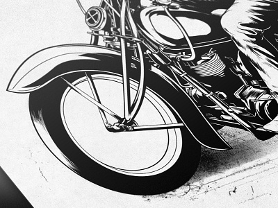 Motorcycle drawing illustration indian motorcycle photoshop speed