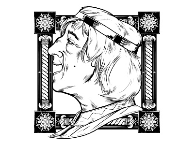 Herbert black and white drawing grail herbert holy illustration monty python photoshop poster