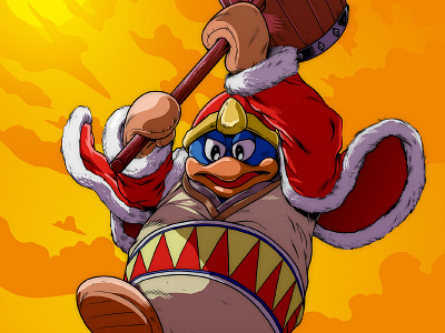 King Dedede Colors art bros comic illustration ink kirby line nintendo photoshop smash