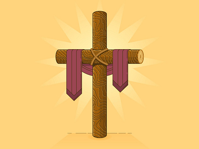 Wood Cross bible christ christian christianity church crucifixion easter god jesus logs resurrection sunday wood