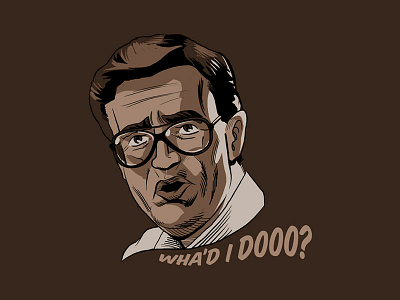 Wha'd I Dooo? brown concept illustration killed project netflix photoshop strahil stranger things tshirt