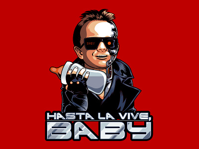 Hasta La Vive, Baby baby cute illustration illustrator march of dimes movie poster robot terminator tshirt vector