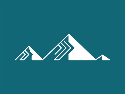 Synergy Summit brand branding forward icon iconography lines logo minimal mountains movement simple