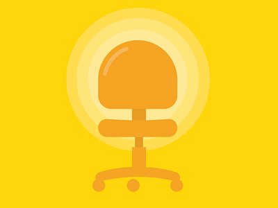Chair chair illustration ribot sketch vector yellow