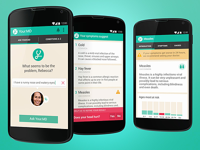 Your.MD android design interface medical mobile search ui