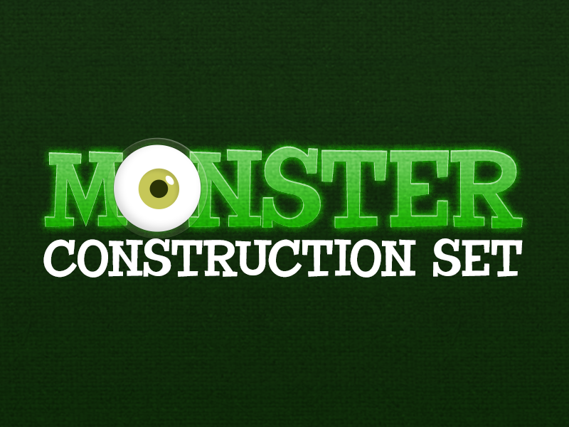 Monster Construction Set eyeball eye green kids toy game ios monster