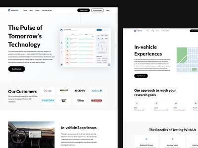 Updated Pulse Labs marketing site landing page landing page concept landing page design landing page ui minimalistic website