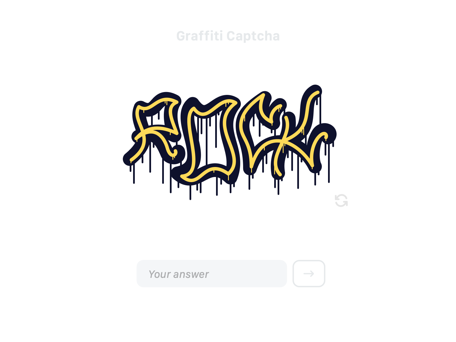 Graffiti Captcha animation captcha concept graffiti graphic illustration letters streetart type art typography ux