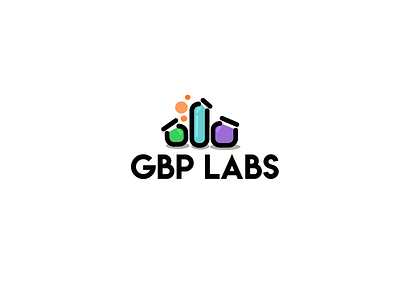 GBP Labs chemicals experiment illustrator laboratory logo science testing