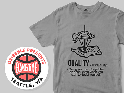 Quality over Quantity dribbble hangtime playoff quality seattle shirt washington