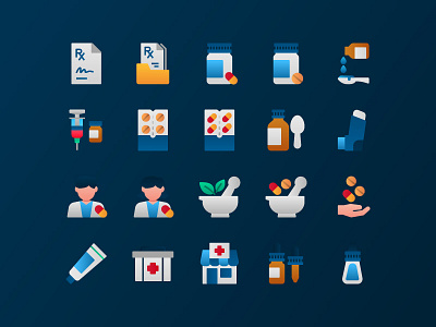 Pharmacy icons