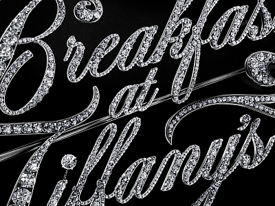 Breakfast at Tiffany's design logo poster typograhy