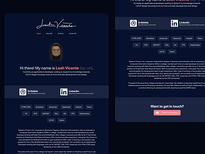 Personal Website design figma graphic design portfolio ui