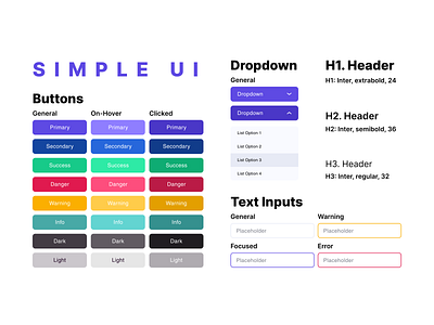 Simple UI Kit