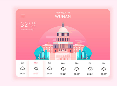 weather design illustration ui