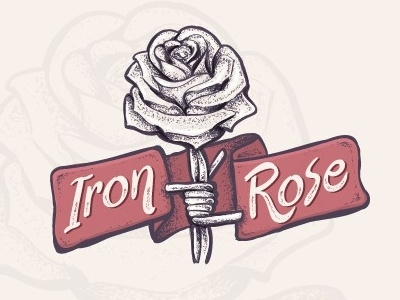 Iron rose flower iron n.petrovic nik92ola old red rose sketch vintage