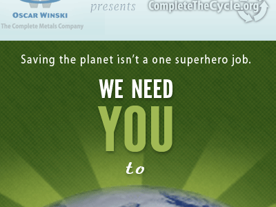 Complete the Cycle Campaign v2 campaign earth environment green web