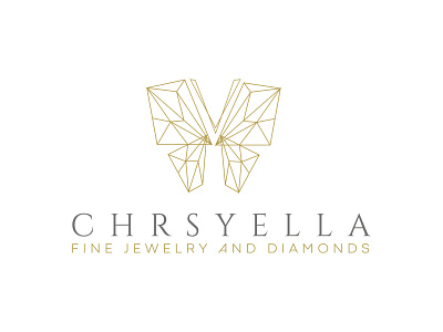 Diamond Butterfly  Logo