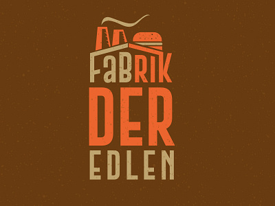 Fabrik Der Edlen Burger Factory Logo creative illustrator logo professional