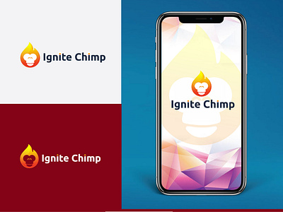 Ignite Chimp App Logo Design