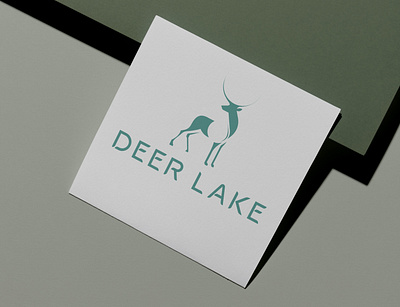Deer Lake logo design branding deerlogo graphic design logo logodesign minerals water logo