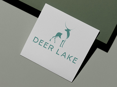 Deer Lake  logo design