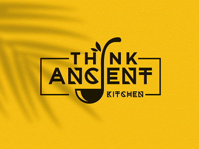 Think Ancient Kitchen Logo design ancient branding clean creative design dribble food graphic design kitchen logo logodesign professional ui vector