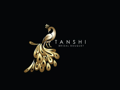 Tansi Bridal Bouquet bouquet bridal classic golden logo peacock weeding