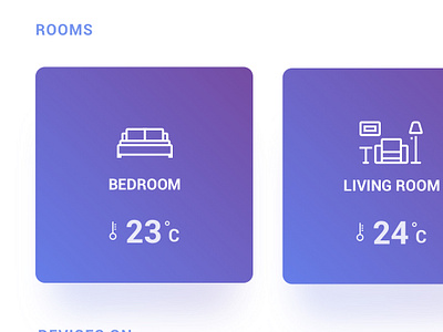 Smart home app by Yingchun Hu for UIGREAT Studio on Dribbble