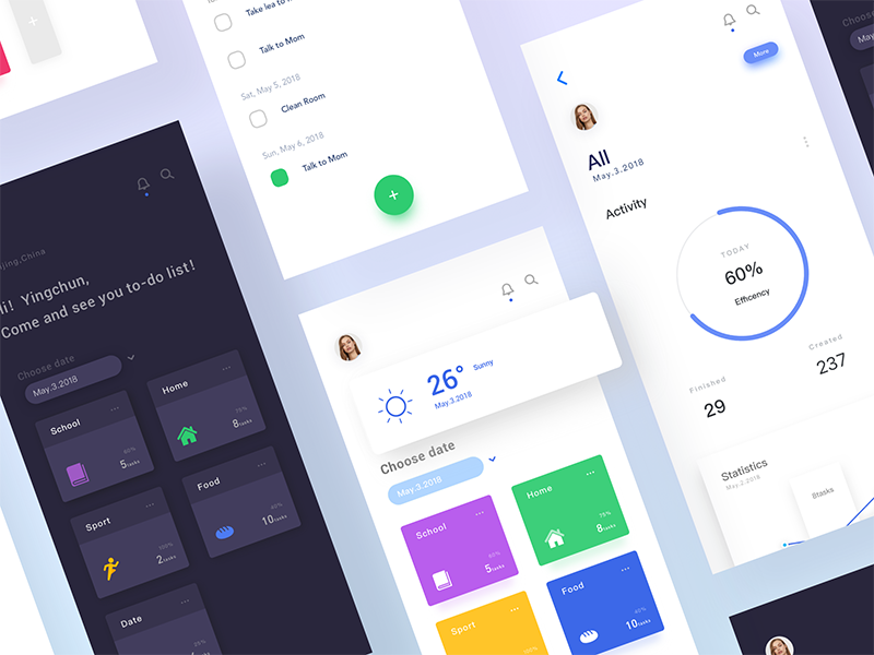 Memo app by Yingchun Hu for Face UI on Dribbble