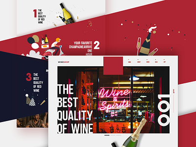 Wine E-Commerce App webside red web wine