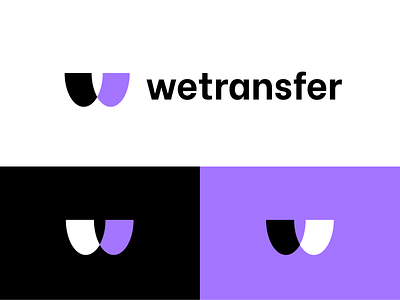 wetransfer logo brand branding colorful colorfullogo geometrical icon logo logotype monogram symbol