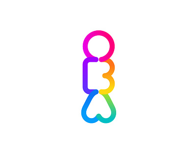 [Logo] OBA TOYS branding colorful colorfullogo icon icons logotype monogram personlogo