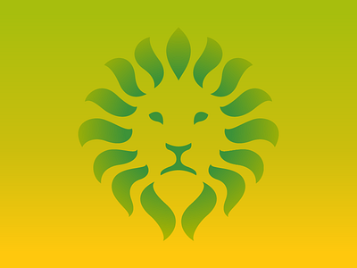 Lion + Leafs + Aroma colorful gradient leafs lion logo logotype natural symbol tea