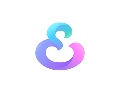 Groovy & Curvy brand branding colorful colorfullogo geometrical gradient icon logo logotype monogram symbol typography ui vector