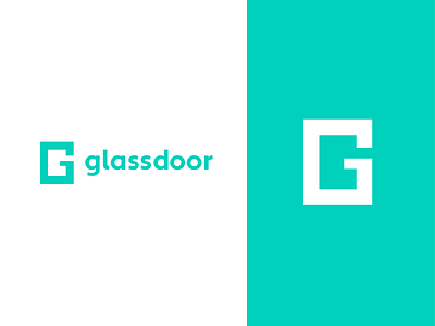 Glassdoor Logo Studies brand branding geometrical glassdoor logo logotype minimalist minimalist logo monogram simple logo