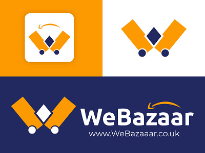 WeBazaar Logo Design amazon brand identity branding design ebay ecommerce graphic design logo logo design logo designing shop online logo online shop online store store logo vector webazaar website logo