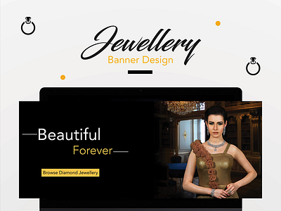 Banner Design For Jewelry Site app design concept design package design ui design web design