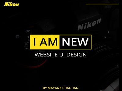 Nikon Ui Concept | Thumbnail Design branding design concept graphic design ui ui design ux web design