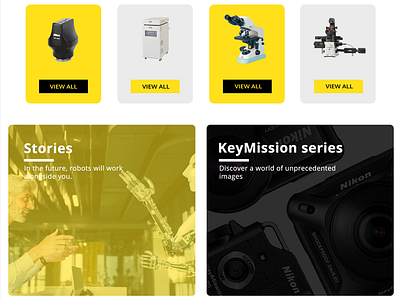 Nikon Ui Concept | Stories & Product Range branding design concept graphic design ui ui design ux web design