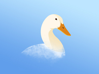 A little duck 插画