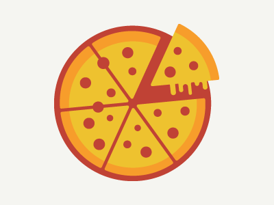 pizza icon fast fast food flat food icon illustrator pizza red yellow ícone