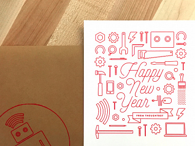 Happy New Year! 2015 build development illustration line art new years software thoughtbot