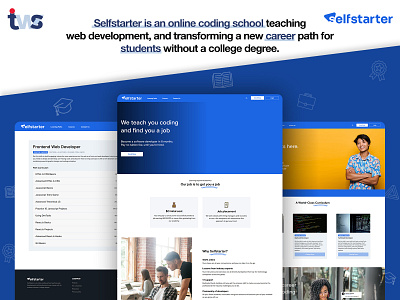 Self Start Website color css design developer development responsive ui ui design website