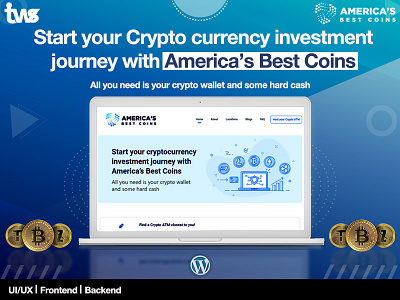 Americas Best Coin branding clean color combination design illustration logo ui design