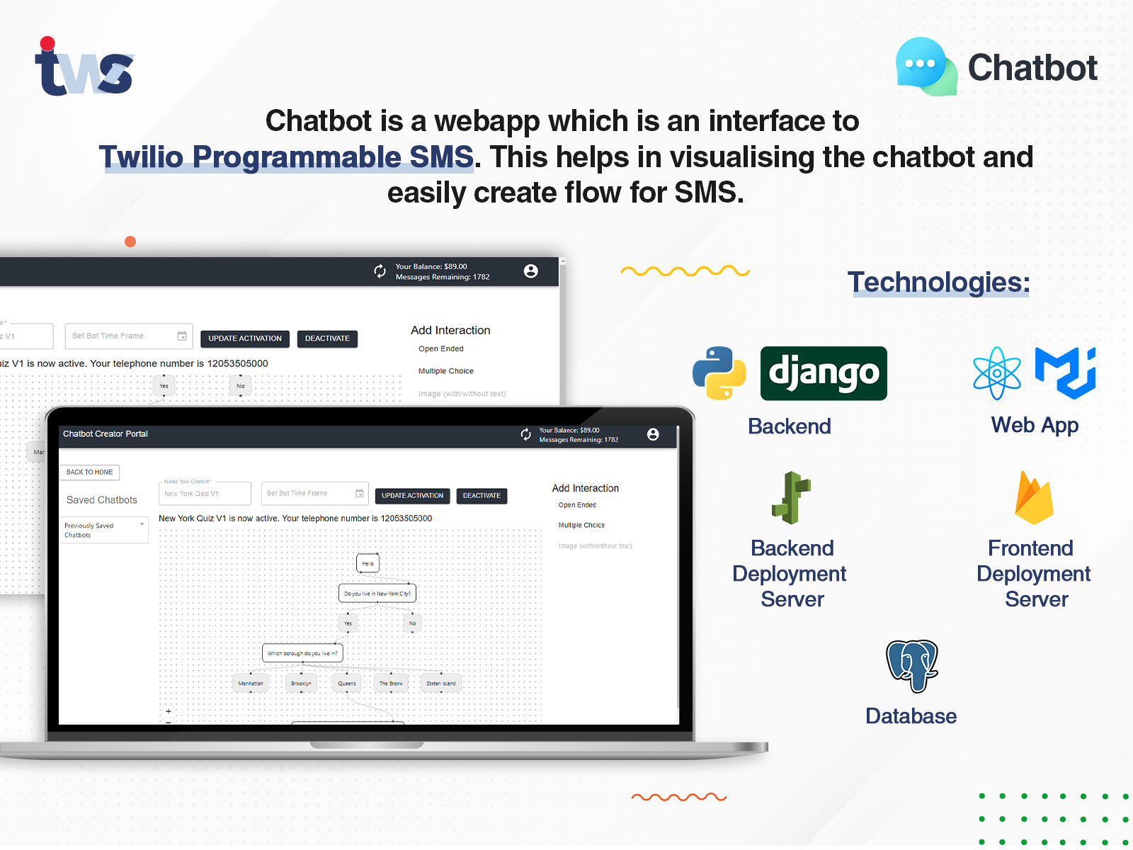 Chat bot backend database